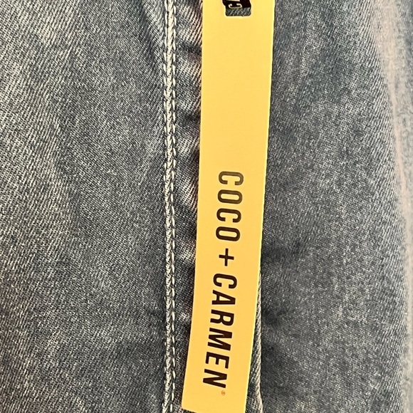 Coco + Carmen Denim Dress Ladies Size S/M Fall Perfect Cowgirl Nashville Cottage - Picture 3 of 9